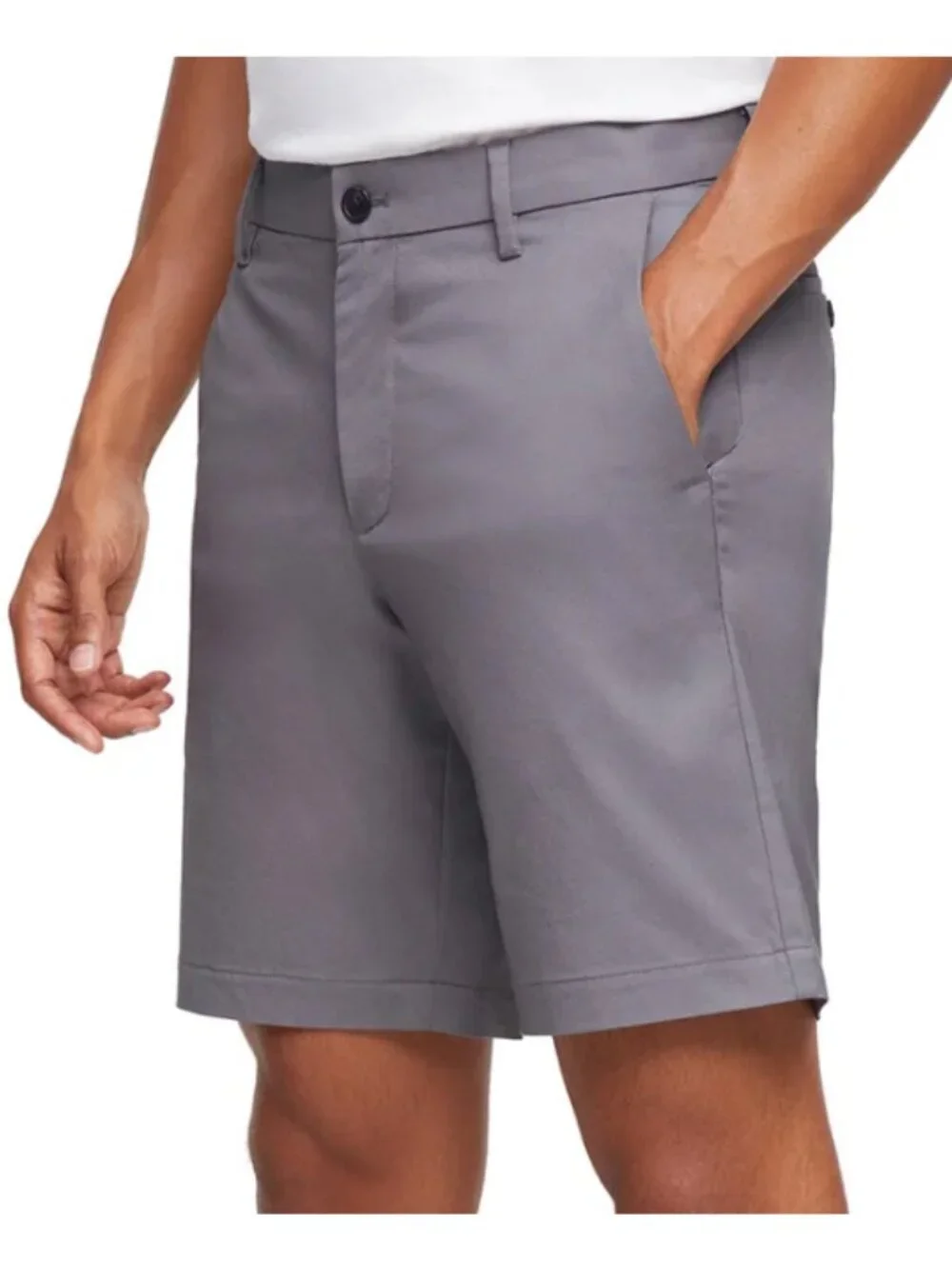 Banana Republic Men's Stretch Chino Shorts Gray Size 36